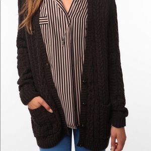 Urban Outfitters Cheap Monday Black Knit Cardigan